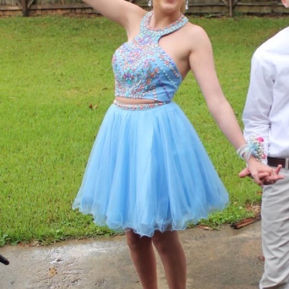 Dresses & Skirts - Baby blue 2 piece homecoming dress